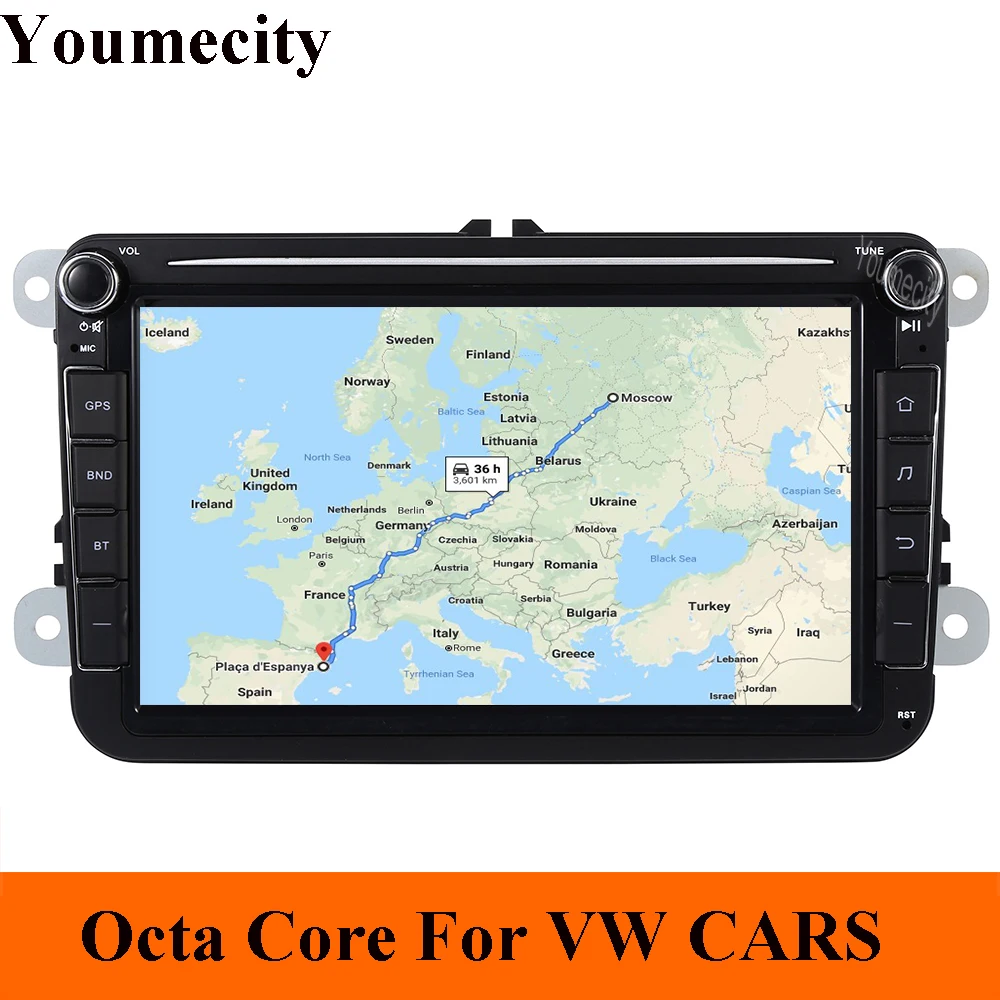Android 9,0 Восьмиядерный автомобильный DVD видео Gps плеер для Фольксваген Джетта транспортер T5 EOS Touran Scirocco Фольксваген шаран, Фольксваген Бора головное устройство