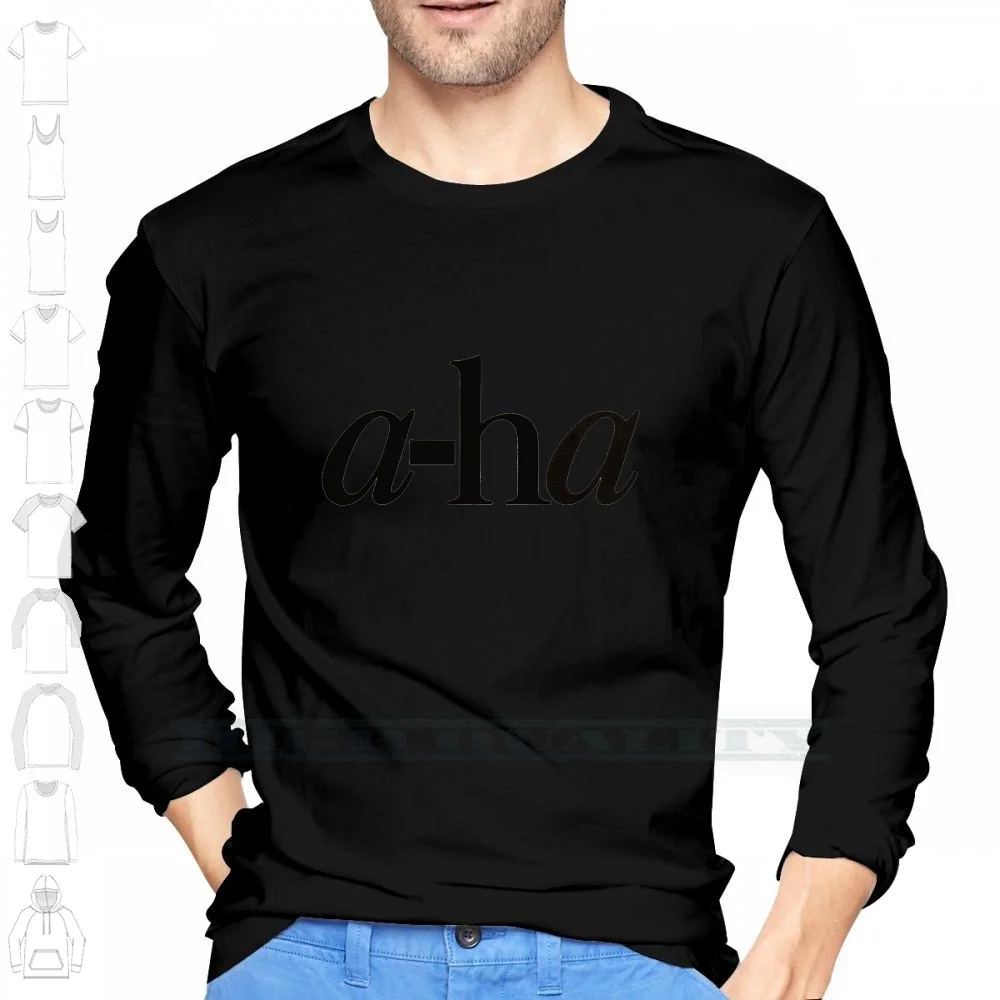 

Футболка A - Ha с принтом для мужчин и женщин, крутая хлопковая рубашка с низким уровнем музыки, большие размеры 6xl, A Ha Aha, для охоты