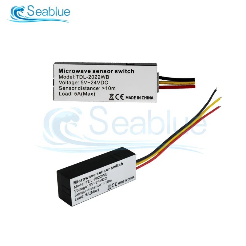 

Датчик микроволнового радара на расстоянии 8-10 м, 360 ° без мертвого угла, 5-24 В постоянного тока, индукционный переключатель