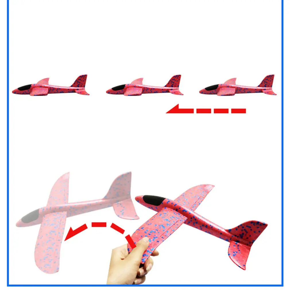 

Kids Airplane Toy Hand Throwing Foam Plane Model Children Outdoor Flaying Glider Toys EPP Resistant Breakout Aircraft TY0310