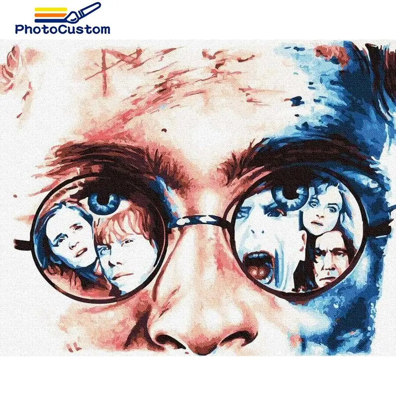 

PhotoCustom DIY Painting By Number Figure Hand Painted Paintings Gift Pictures By Numbers Kits Home Decor Drawing On Canvas