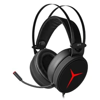 lenovo y360 wired gaming headset 7 1 surround sound gamer pc over the ear headphone with microphone earphones for pc computer