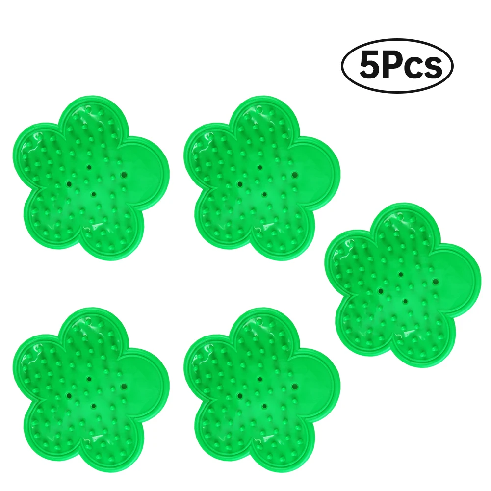 

5PCS Rubber DIY Cut Tool Florist Flower Rose Thorn Stem Leaf Stripper Rose Removing Burr Eco-friendly Garden Tool Green Pink