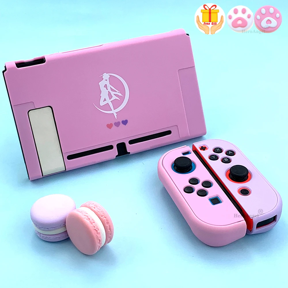 

Розового и фиолетового цветов красочные Nintendo Switch защитный в виде ракушки ДЛЯ NS твёрдый задний Футляр контроллер игровой консоли Корпус чех...