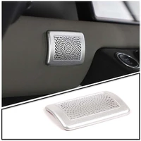 for land rover defender 90 110 2020 2022 car central control microphone cover stainless steel car styling silver car accessories