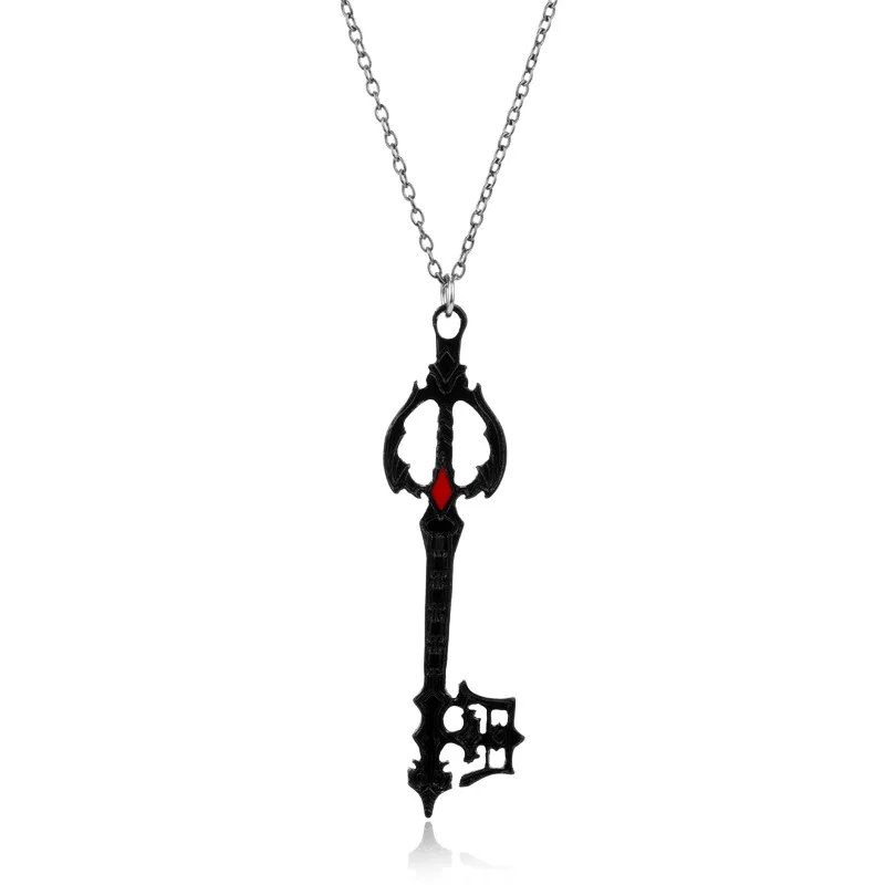 Ожерелье с подвеской на цепочке Kingdom Hearts ключ Sora брелок короной Очаровательное