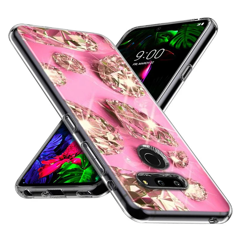 Бриллиантами Стиль для LG W20 W10 V50S V50 V40 V30 K50S K40S K30 K20 Q60 Q8 Q7 Q6 G8 G7 G6 ThinQ чехол для телефона