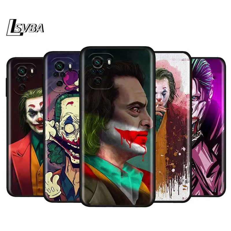 

Arthur Movie Joker Clown For Xiaomi Redmi Note 10S 10 9 9S 9T 8T 8 7 6 5 Pro Max 5A 4X 4 5G Soft Silicone Black Phone Case