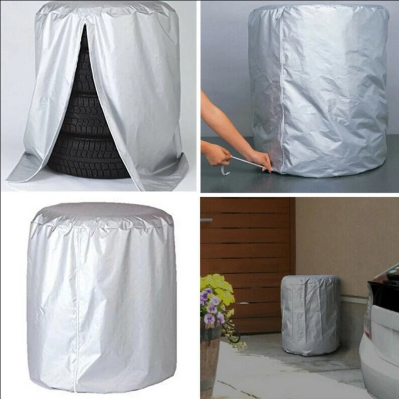 

S/L Global Seasonal Tire Storage Cover-Bag Car Tire Covers with Zipper Dustproof Protective Wheel Protector ,Holds 4 tires up