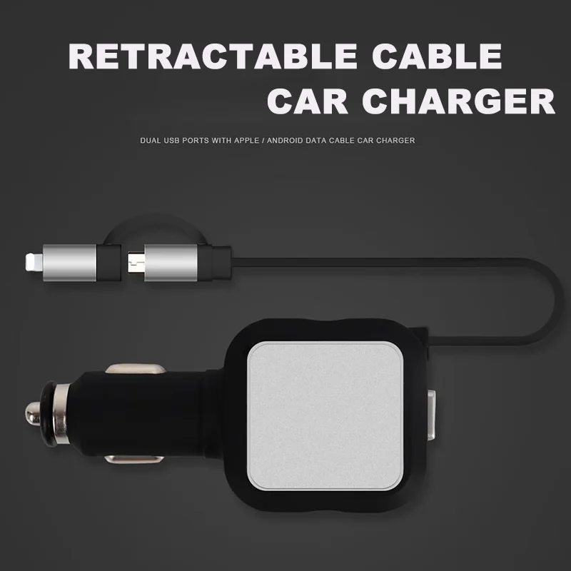 

Dual USB Car Charger Quick Charge Car Charger Adapter Universal Multi-function Car Charger Fast Charging For iPhone Mobile Phone