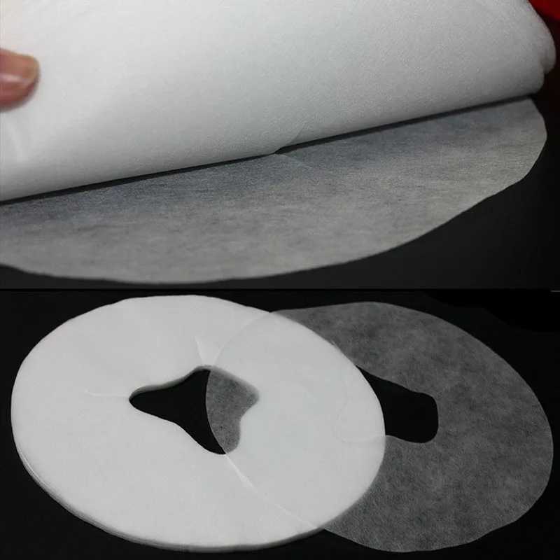 100 шт. одноразовые массажные наволочки для лица из нетканого