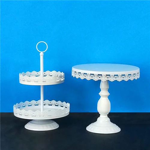 2layer Tobs чашка подставка для торта лоток украшение дома десертный стол вечерние поставщики торта инструменты с кружевным краем выпечки - Цвет: 2layer