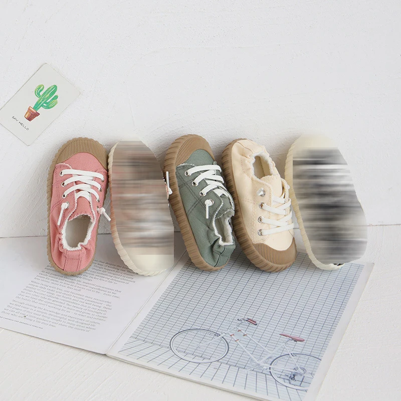 

Spring Children Canvas Shoes Fashion Boys Girls Elastic Casual Sneakers Baby Toddler Kids Non Slip Indoor Outdoor Sports Shoes