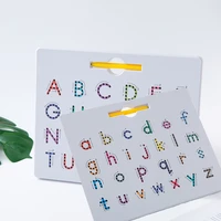2 in 1 magnetic drawing board alphabet numbers writing board magnet stylus pen 26 alphabet board learning educational kids toys