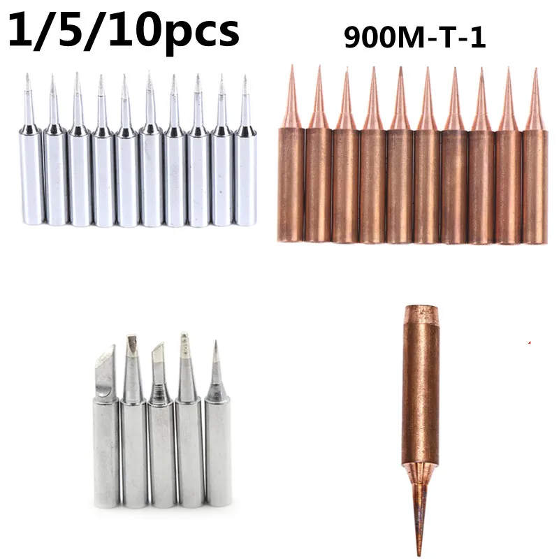 

Наконечник паяльника из чистой меди 900M-T-I, 5/10 шт., бессвинцовые наконечники паяльника, сварочная головка, инструменты для пайки BGA