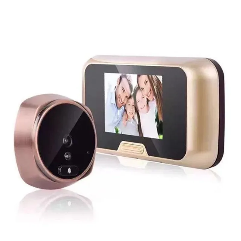 

3 inch Peephole Electronic Door Viewer Bell Night Vision Camera Photo Video Record Cat Eye Home Security Smart Digital Doorbell