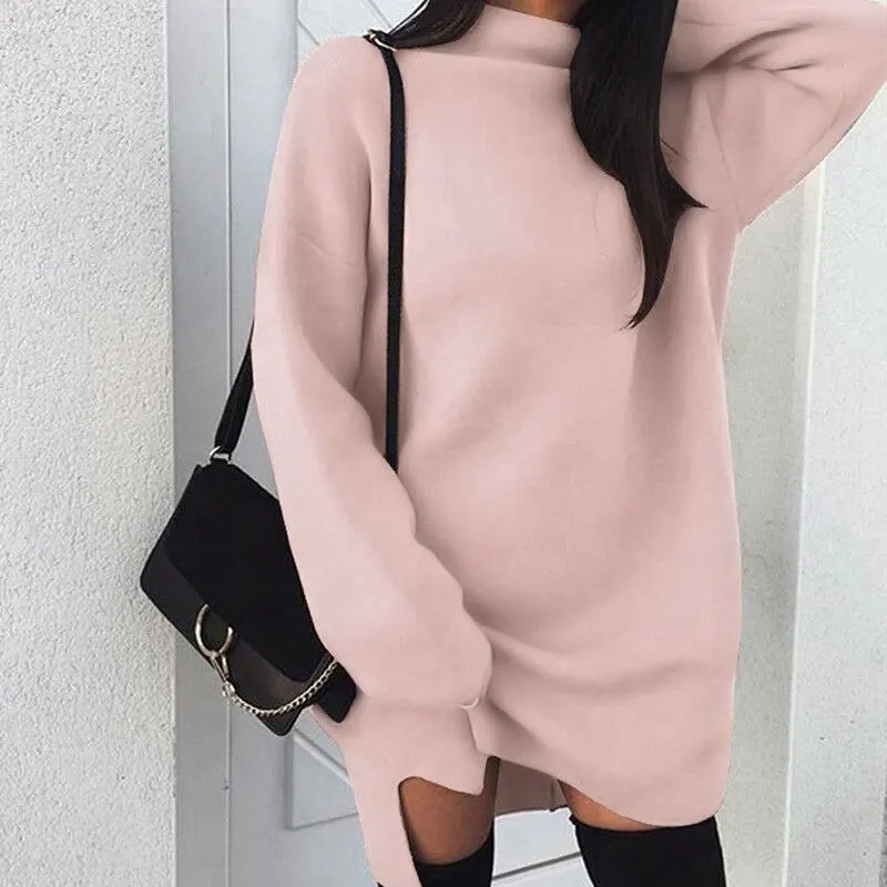 

Long Top Comfy Jumper Womens Pullover Oversized Sweatshirt Dress Sweater