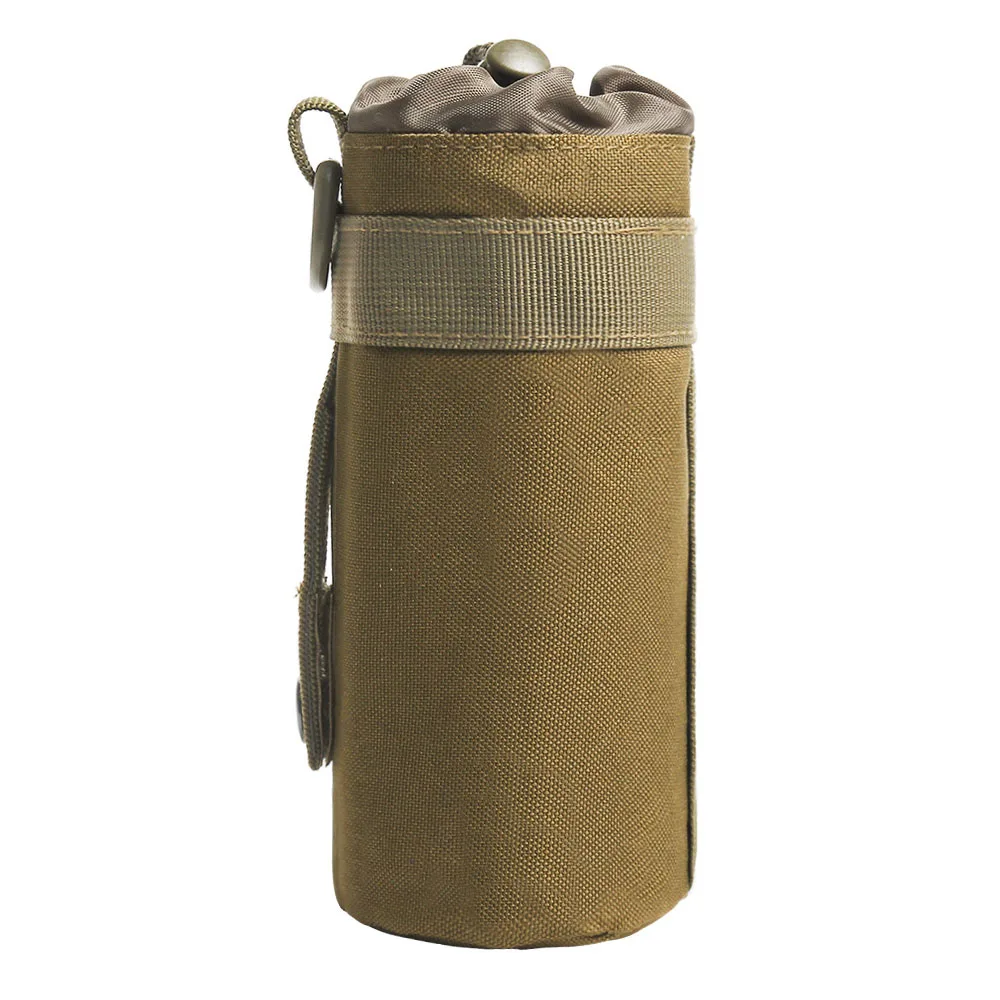 Tan Тактическая Сумка Molle для бутылки Военная походная сумка для бутылки воды Карманный держатель для чайника водонепроницаемые дорожные наборы Аксессуары для улицы - Цвет: Tan