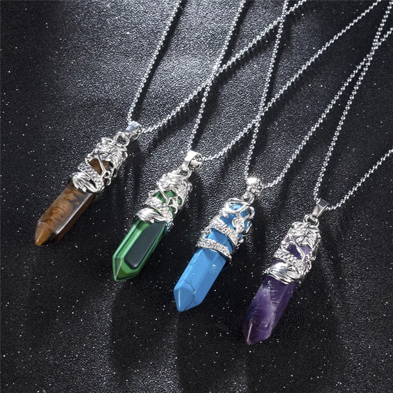 Imixlot этнический тотемный Дракон В Форме Подвески из натурального камня