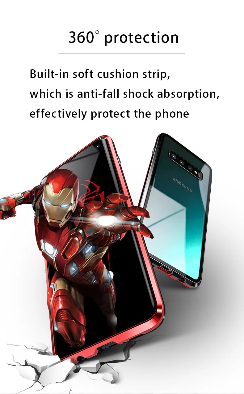 Закаленное двухстороннее стекло чехол для телефона Samsung Note 8 S7edge S8 S8P S9 S9P Note9