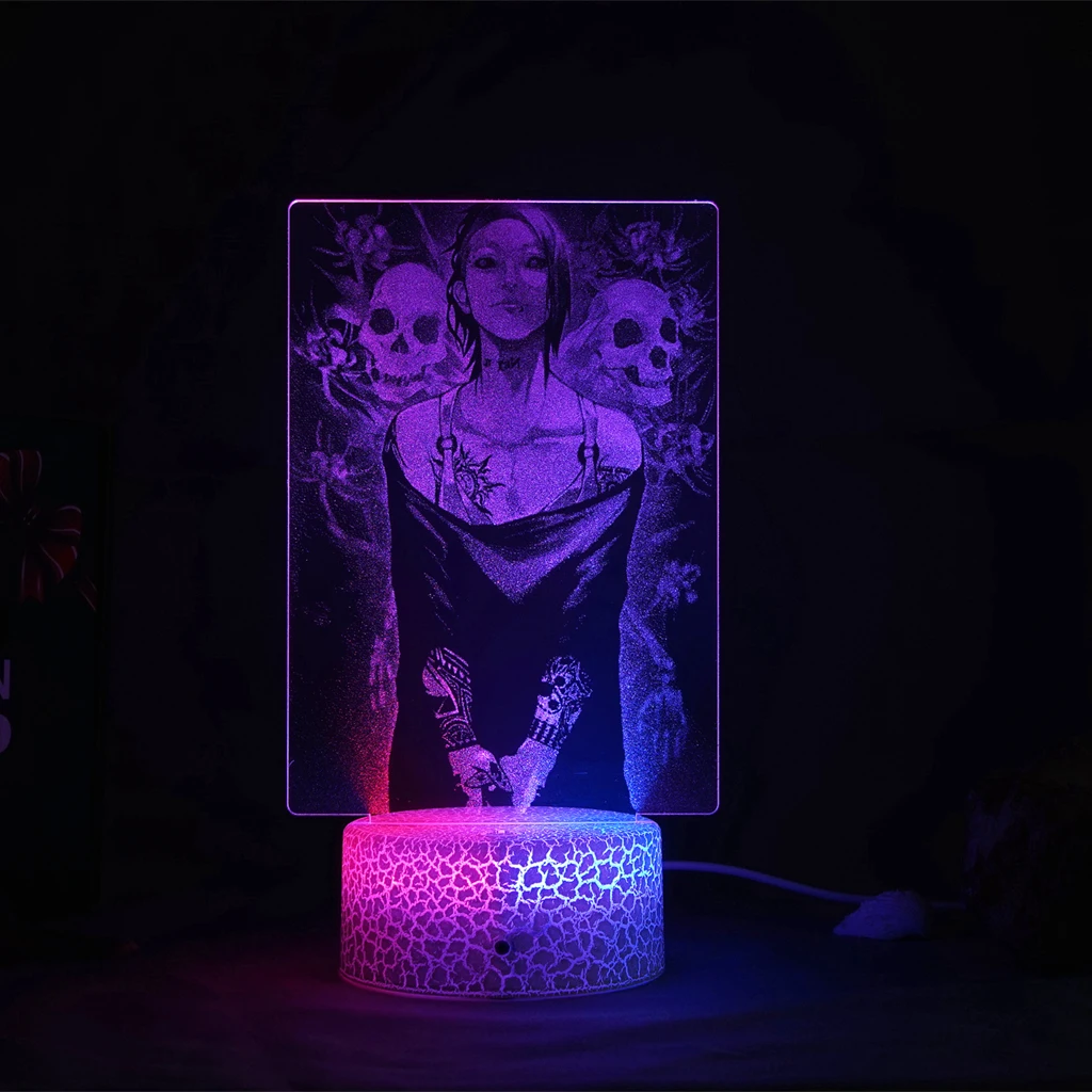 

Anime Tokyo Ghoul Uta Figure Dual Color Led Night Light for Bedroom Decor Birthday Gift Manga 2 Tone Led Lamp Tokyo Ghoul Uta