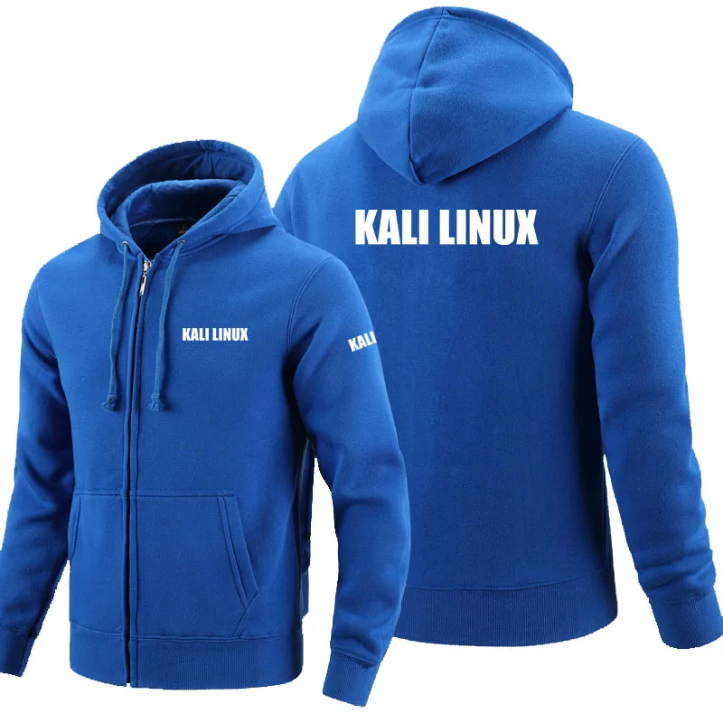 

Unisex Jackets Zipper Hoodies Kali Linux logo Printed Hoodie Fleece Long Sleeve Man's zipper Jacket Sweatshirt