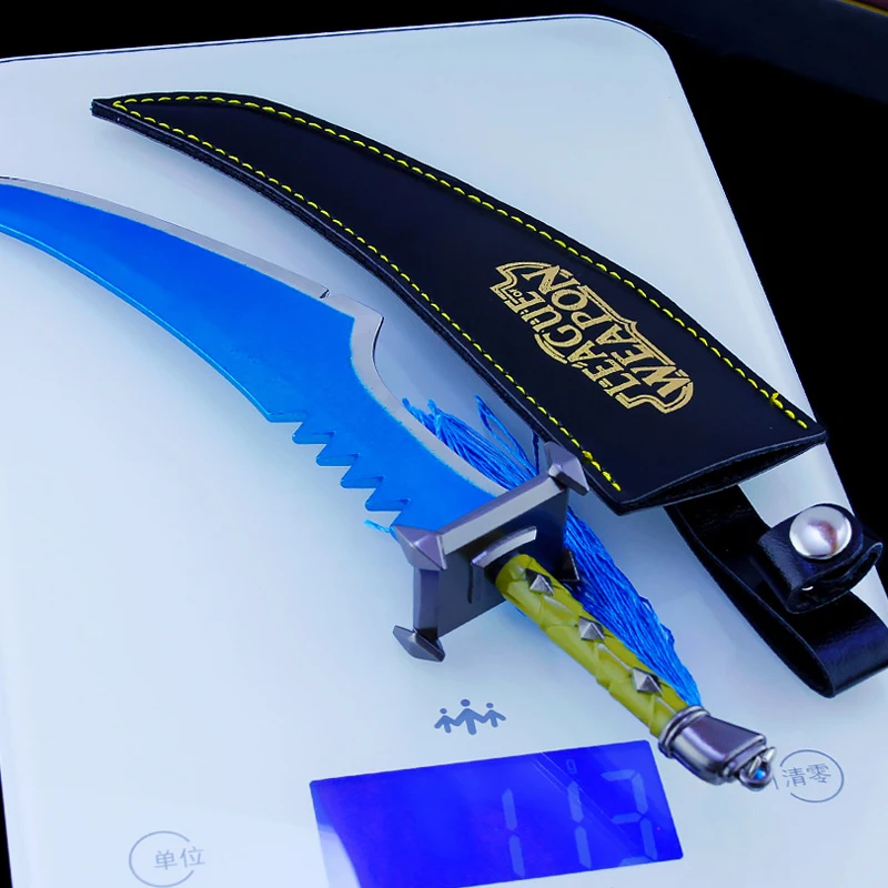 Игровая модель меч игрушечный мастер сплав оружия нож Ключ 22 см с кобурой