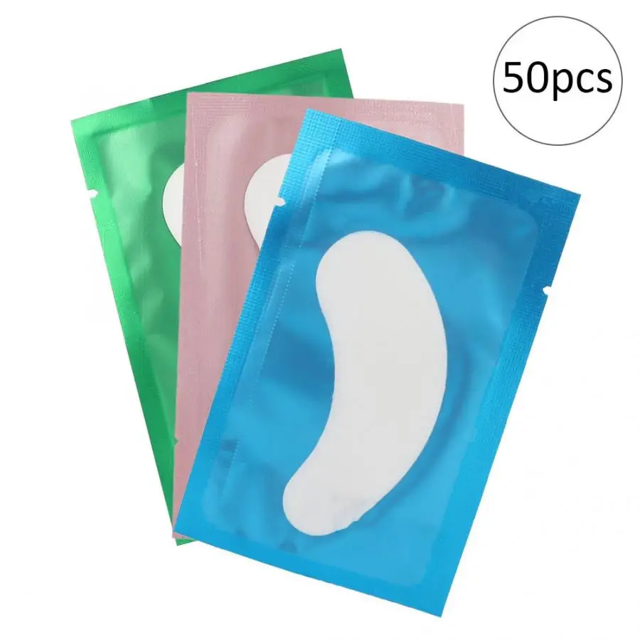 Ресницы 50 шт набор наращивание ресниц изоляционная накладка макияж патчи для