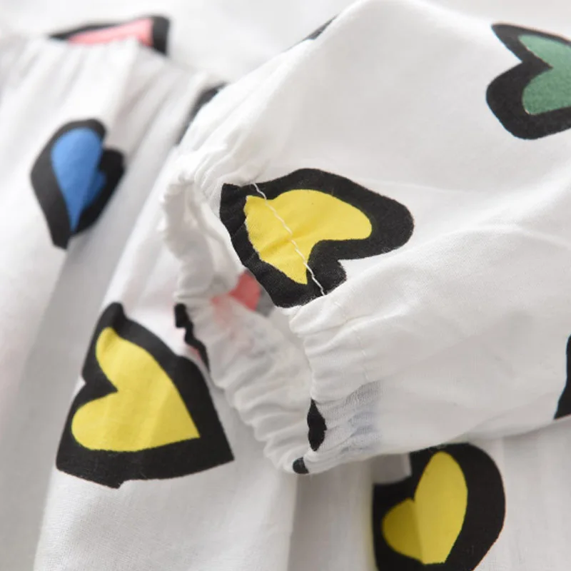 Bear Leader-disfraces informales de primavera para ni&ntilde;as, vestidos con estampado de coraz&oacute;n, volantes, ropa de Oto&ntilde;o de 2 a 7 a&ntilde;os-3