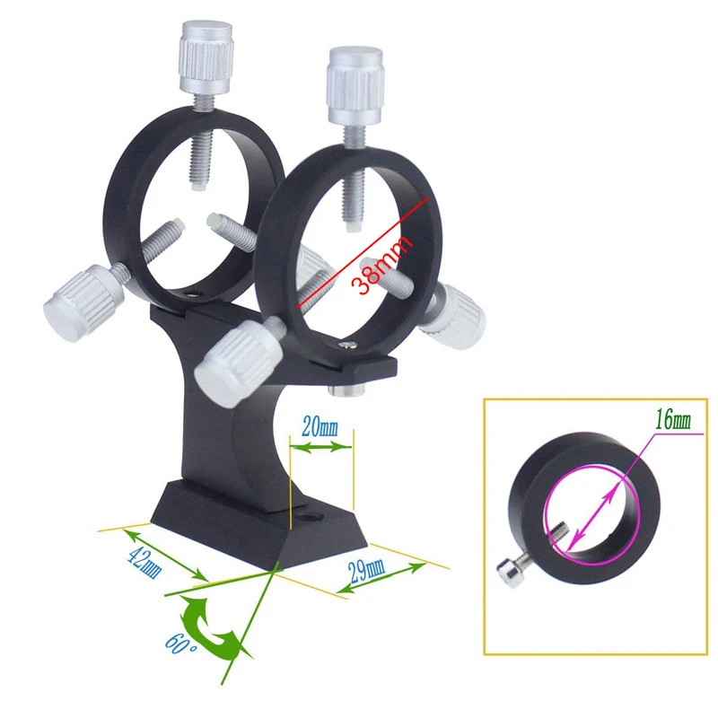 Делюкс Star поиск кронштейн для ручки Регулируемый искатель адаптер металлический