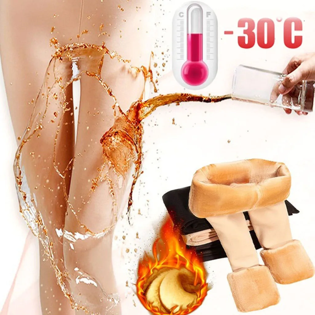 Зимний плюшевый кашемир колготки женские туфли-лодочки из pu искусственного