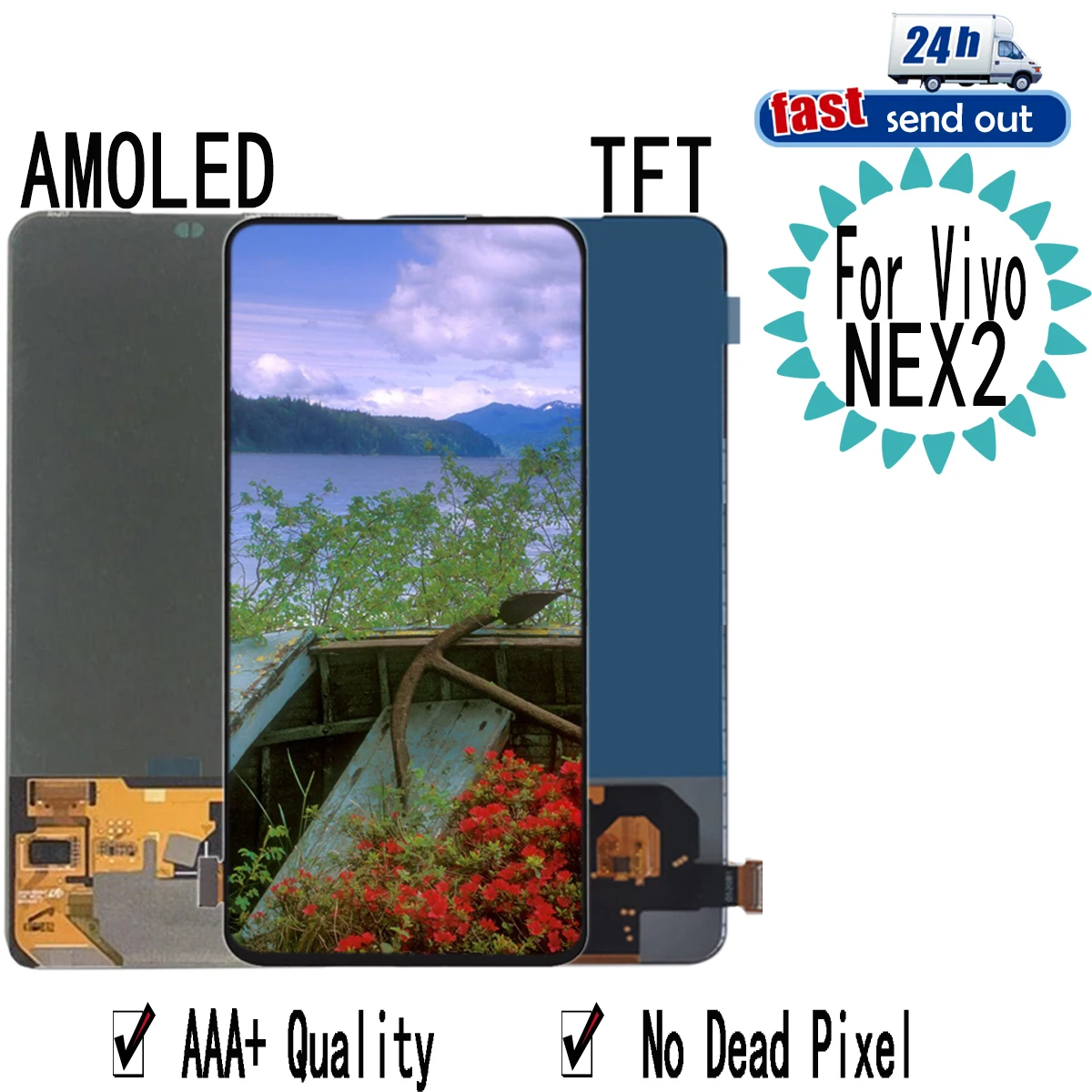 6 39 &quotNEX2 AMOLED для Vivo NEX 2 двухсторонний передний ЖК-дисплей кодирующий