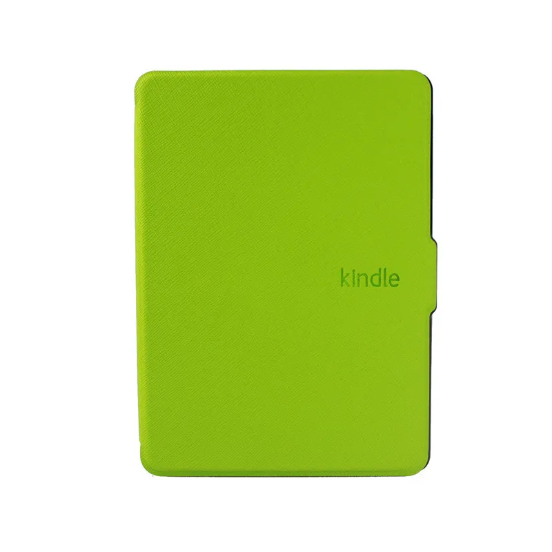 green Чехол из искусственной кожи PU для Kindle 8 E-reader, защитный чехол для Kindle 8th Generation Ebook, жесткий корпус, защита от автоматического сна/пробуждения - Цвет: green