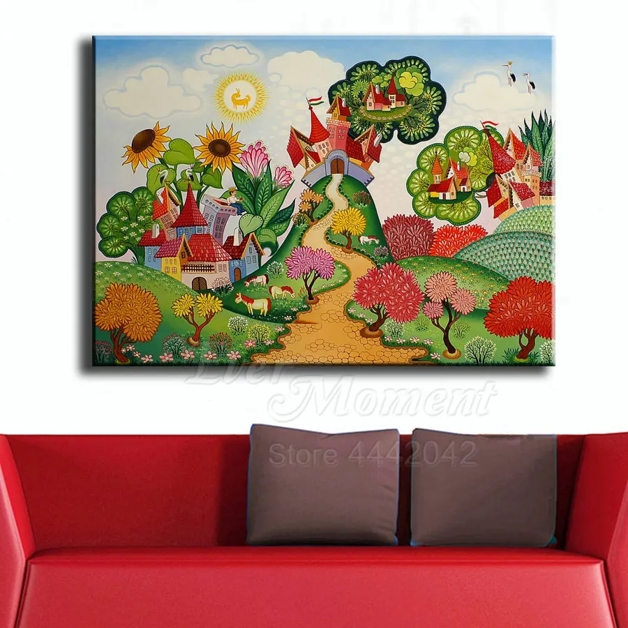 Алмазная живопись с мотивом пейзажа дом дерево полноразмерное украшение картина