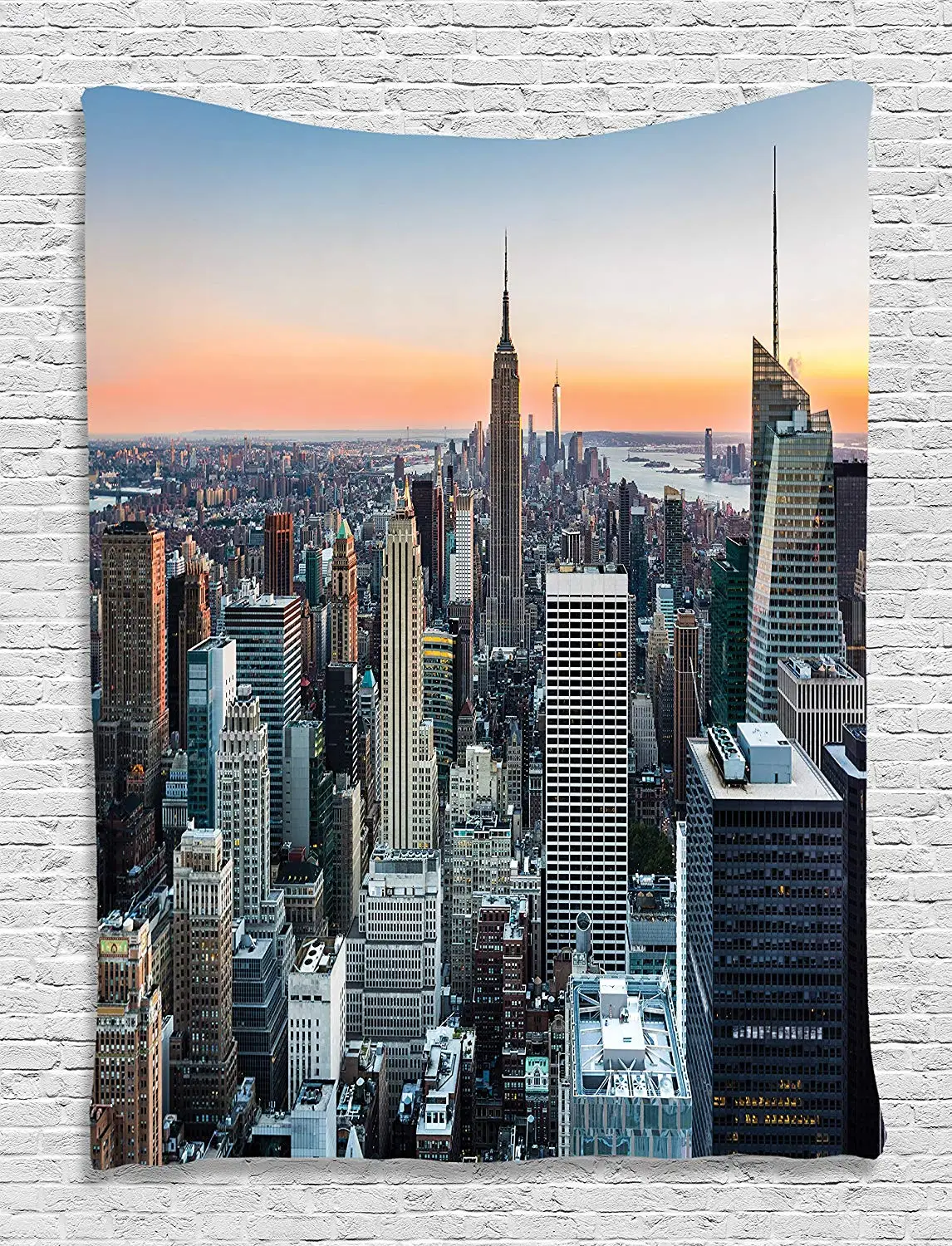 Настенный декор на тему нью-йорка художественная картина розовый кварц