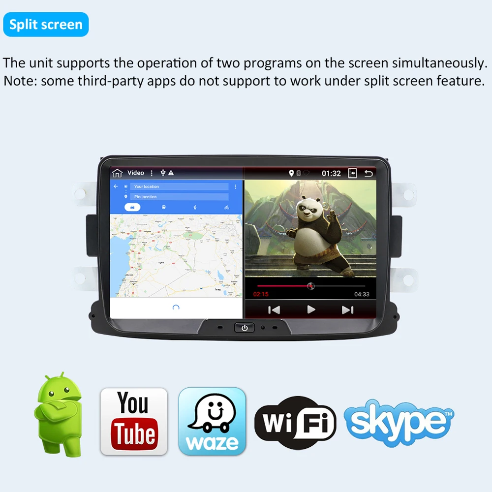 8 дюймовый автомобильный DVD плеер 1 DIN Android 10 0 для Dacia/Sandero/Duster/Renault 2 Logan 32 ГБ ROM