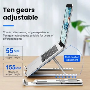 adjustable foldable laptop stand non slip desktop laptop holder notebook stand sfor notebook macbook pro air ipad pro dell hp free global shipping
