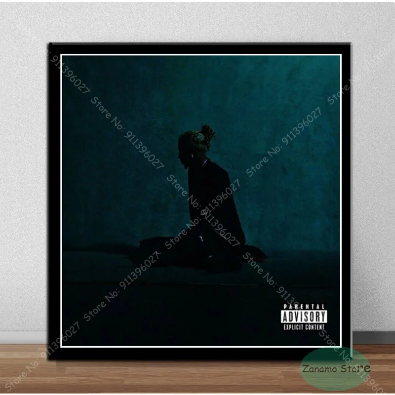 Альбом TZ56 Playboi Carti с изображением Красной музыки постер на холсте HD-печатью