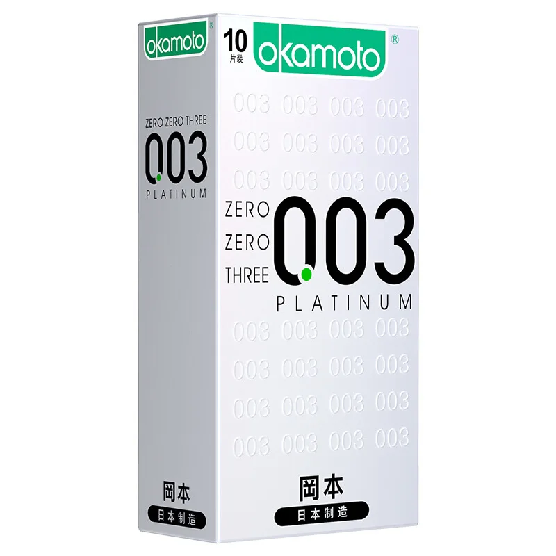 Оригинальный презерватив Okamoto Zero три платины 003 интимные товары контрацепция
