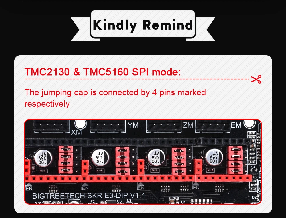 BIGTREETECH SKR E3 DIP V1.1 плата управления 32 бит рычаг для TMC5160 TMC2130 SPI TMC2208 UART для Ender 3 3D-принтер плата SKR V1.3