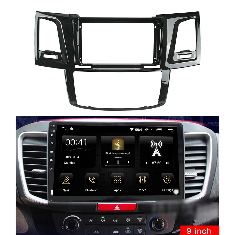 9 дюймовая Автомобильная панель для TOYOTA FORTUNER 2008 2014 отделка приборной панели