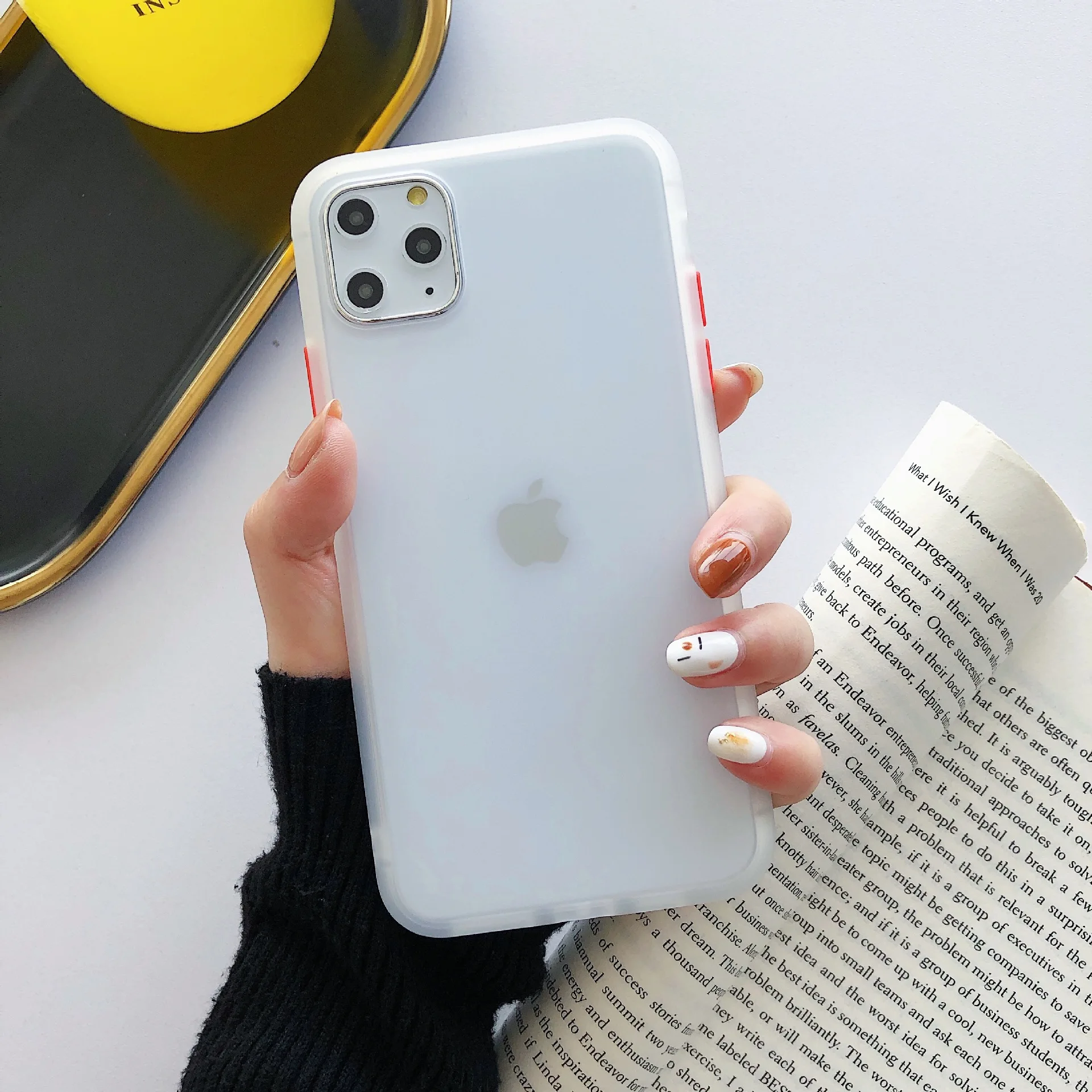 Полупрозрачный чехол для телефона iPhone 11 Pro X XR XS Max 7 8 Plus 6S Роскошная разноцветная