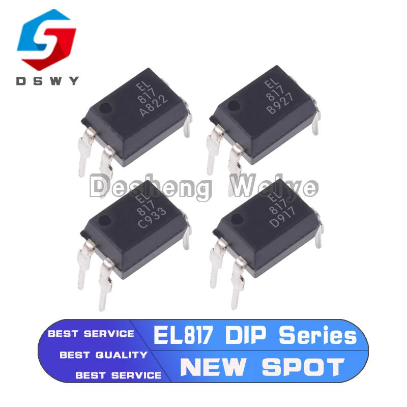 

10PCS EL817A EL817B EL817C EL817D DIP-4 Optocoupler Isolator IC