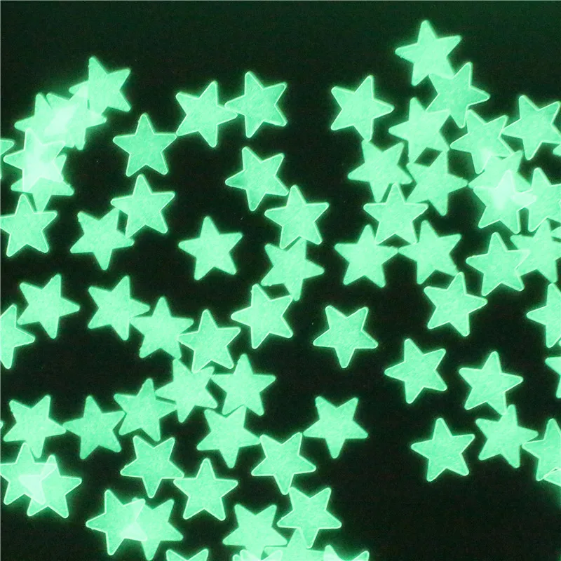 100 шт./пакет 3 см светятся в темноте светящаяся игрушка светящиеся