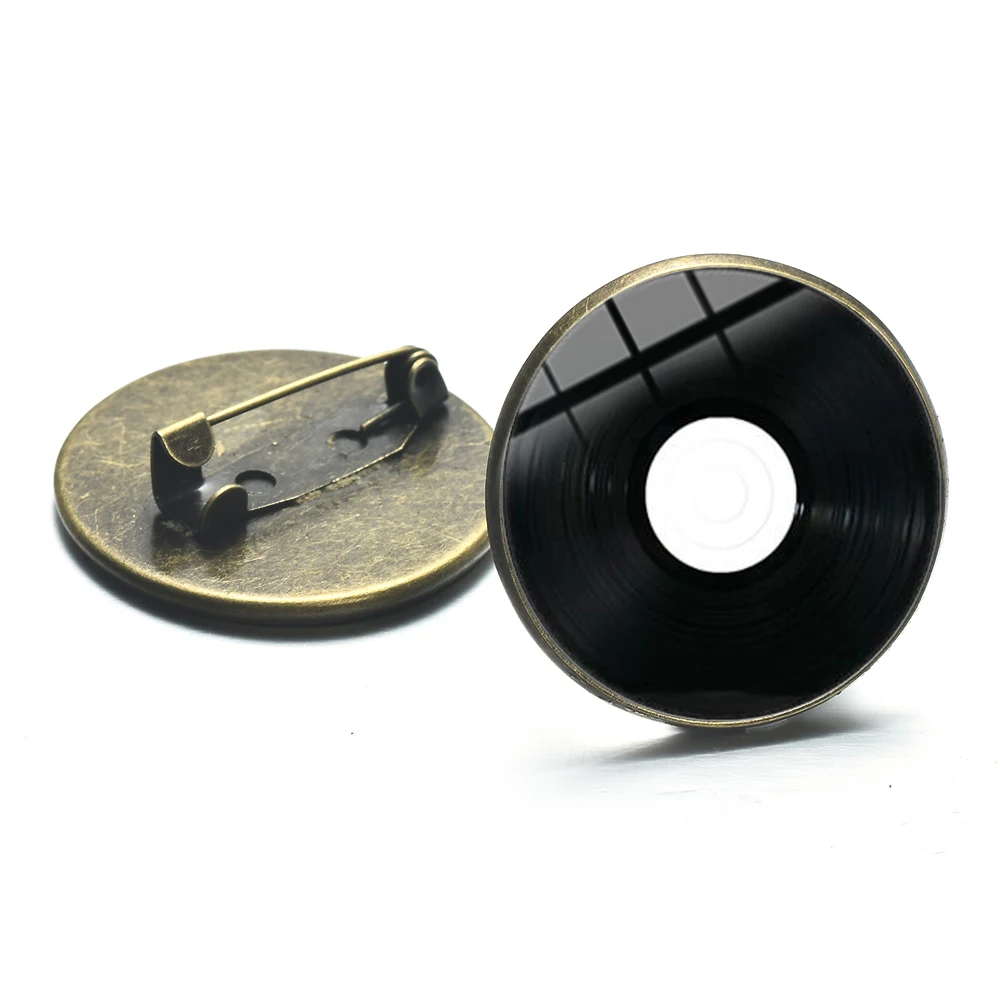 Брошь в стиле панк с виниловыми пластинками ретро | Украшения и аксессуары