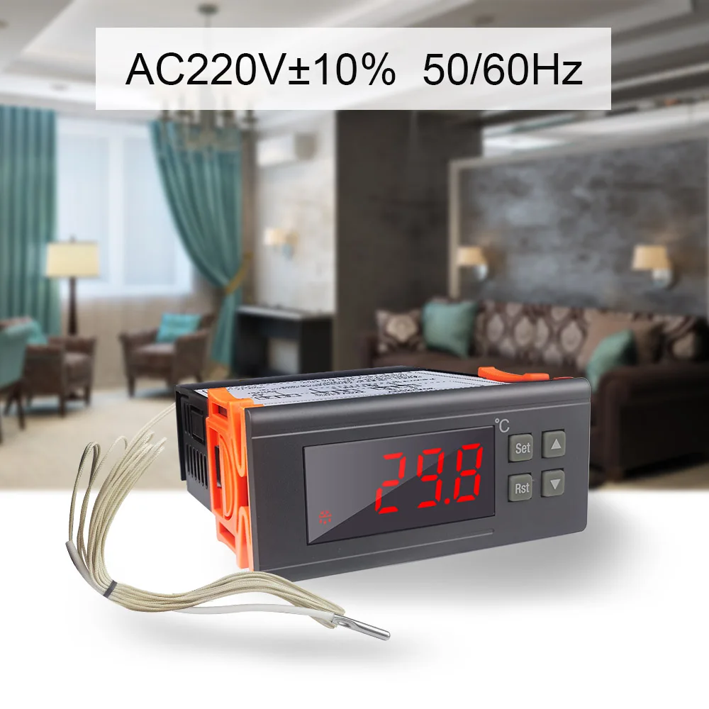 220v120v 30a kt8230 digital microcomputer temperature controller relay output 30300 degree thermostat with 2m ntc sensor free global shipping