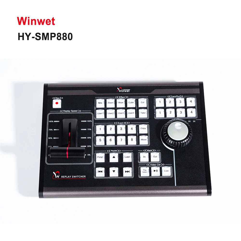 Winwet HY SMP880 замедленной съемки коммутатор Управление Панель из Vmix в режиме
