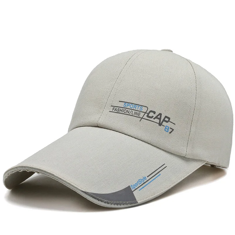 

Hat men's Korean fashion spring and summer sun shading cap versatile sun hat leisure extended brim baseball cap men's hat