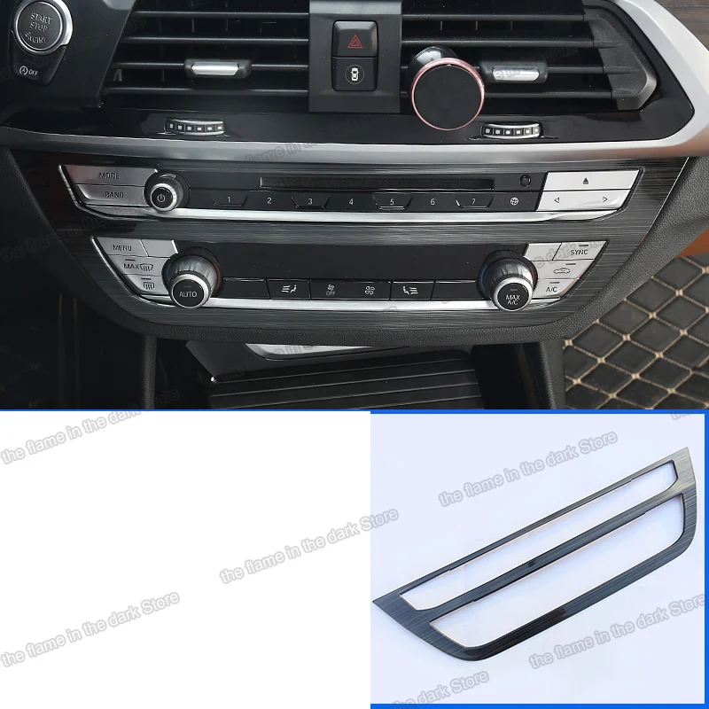 

Lsrtw2017 for Bmw X3 G01 X4 G02 Car Air Conditioning Frame Trims adjust vioce Accessories Carbon Fiber abs 2018 2019 2020 2021