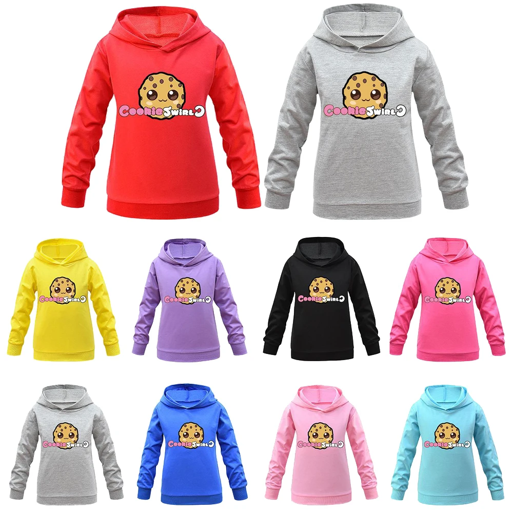 

Cookie Swirl C Toddler Girl Fall Clothes 2021 Children's Hoodie Sweater Boys Long Sleeve Tops Kids Hooded Shirt Children T Shirt